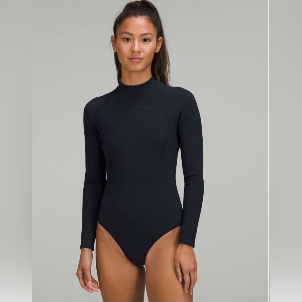 Lululemon Long-Sleeve Zip-Back Paddle Suit *Medium Bum Coverage Size 4
